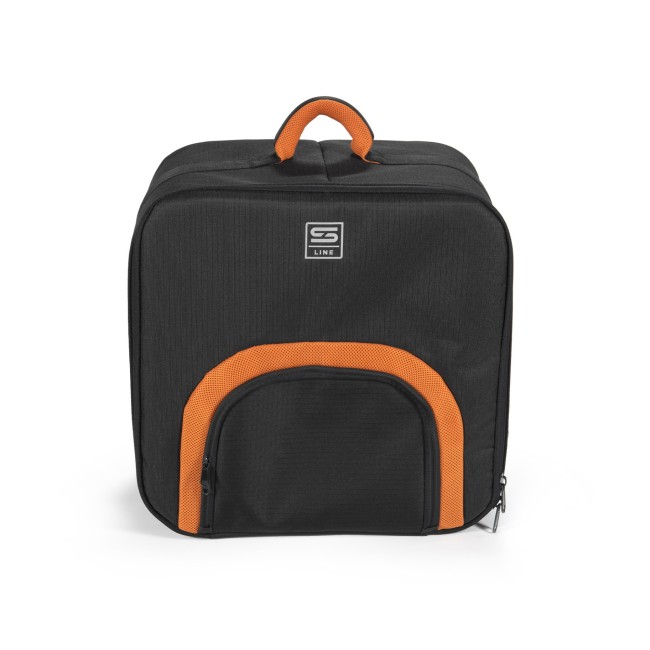 Borsa-Zaino imbottita, mod. 1000S per fisarmonica, col. Nero e Arancione - Black and Orange