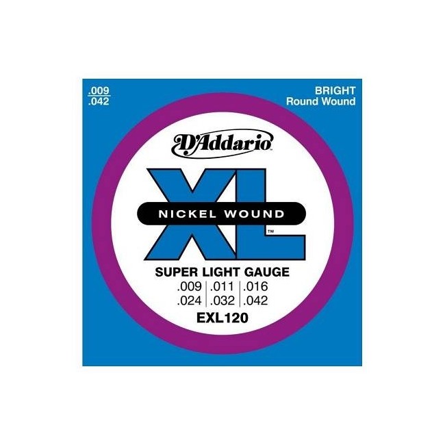 D'ADDARIO EXL120 MUTA CORDE PER CHITARRA ELETTRICA 009-042